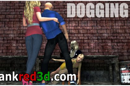 Dogging spanking naughty girls outdoors