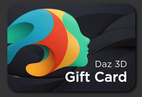 Daz 3D Gift Card in this Shop For Great Products