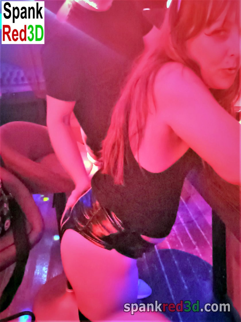 Got my bare bottom smacked in night club for fun